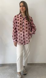 Grande Polka Dot Πουκάμισο - Ροζ - Image 2