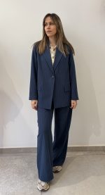 Fiona Κοστούμι - Μπλε/Ρίγα