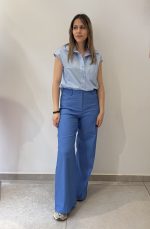 Electra Παντελόνι Καμπάνα - Μπλε - Image 2