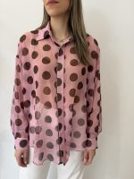 Grande Polka Dot Πουκάμισο - Ροζ