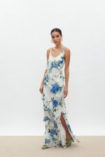 Klelia Φόρεμα - White/Blue Floral