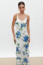 Klelia Φόρεμα - White/Blue Floral - Image 3