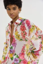 Heather Πουκάμισο - Dragon Flower White