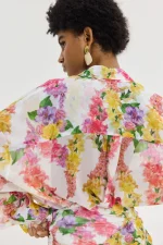 Heather Πουκάμισο - Dragon Flower White - Image 2