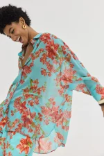 Heather Πουκάμισο - Crayon Aqua