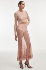 NR Femme Knitted Crop Top - Ροζ - Image 2