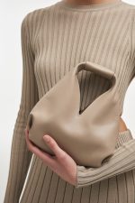 NR Siena Leather Bag - Γκρι - Image 3