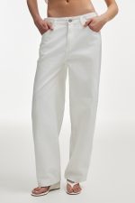 NR Taylor Denim Trousers - Off White - Image 4
