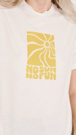 Catalina T-shirt - No Sun No Fun Off White - Image 2