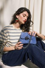 Maya MiniBag - Violet Blue Suede - Image 2