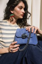 Maya MiniBag - Violet Blue Suede - Image 3