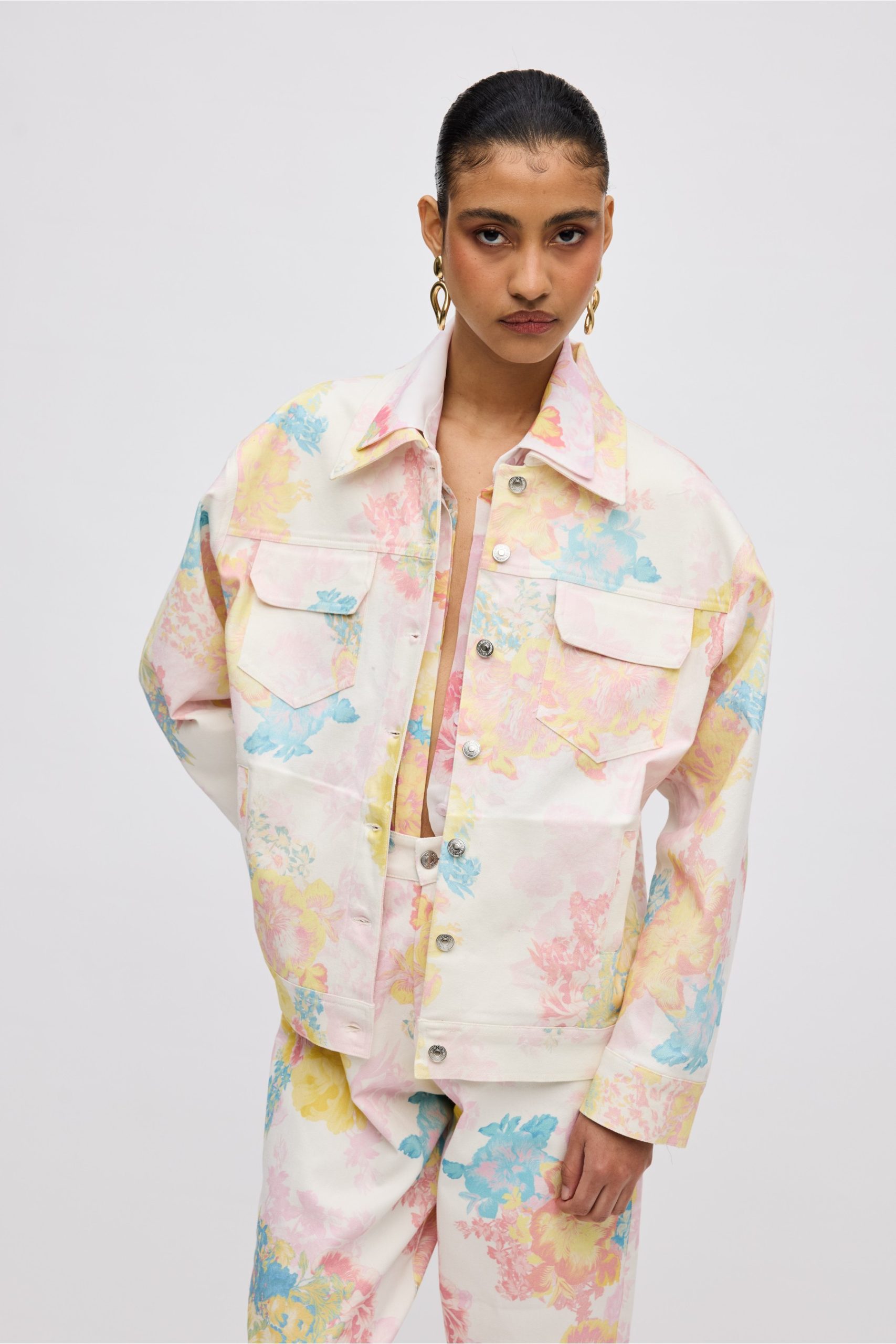 CIEL ss2623335-1800x2700 Floral Mist Jean Jacket - Image 1