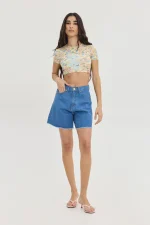 Lila Shorts - Lein Blue - Image 5