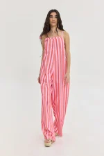 Micaela Jumpsuit - Pink Stripes