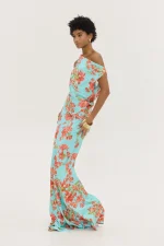 Gold Φόρεμα - Aqua - Image 3