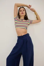 Optimus Top - Multicolor Stripes