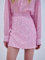 Mini Φούστα - Baby Pink/Λευκό