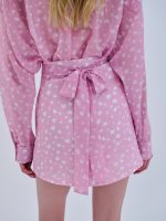 Mini Φούστα - Baby Pink/Λευκό - Image 2