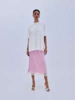 Φούστα Satin Lace - Ροζ/Κίτρινο - Image 2