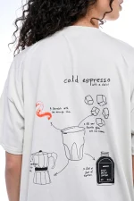Cold Espresso T-shirt - Εκρού - Image 4