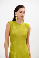 Ana Maxi Dress - Lime - Image 3
