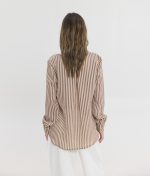 Lucida Semi-Sheer Shirt - Brown - Image 2