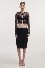 NR Naia Midi Skirt - Μαύρο