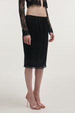 NR Naia Midi Skirt - Μαύρο - Image 3