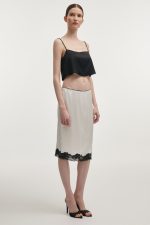 NR Naia Midi Skirt - Λευκό - Image 3