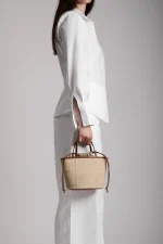 Waffle Basket Mini Bag - Beige - Image 3