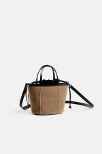Waffle Basket Mini Bag - Sand
