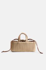 Rib East-West Bag - Beige