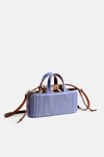 Rib East-West Bag - Lilac/Blue - Image 2