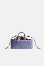 Rib East-West Bag - Lilac/Blue