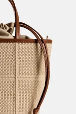 Waffle Basket Mini Bag - Beige - Image 2