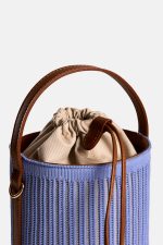 Rib Bucket Bag - Lilac/Blue - Image 2