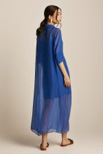 Aphrodite Μακρύ Πουκάμισο - Μπλε Ρουά - Image 2