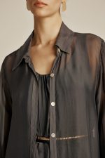 Aphrodite Μακρύ Πουκάμισο - Γκρι - Image 3