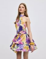 Camille Mini Halterneck Dress - Image 5