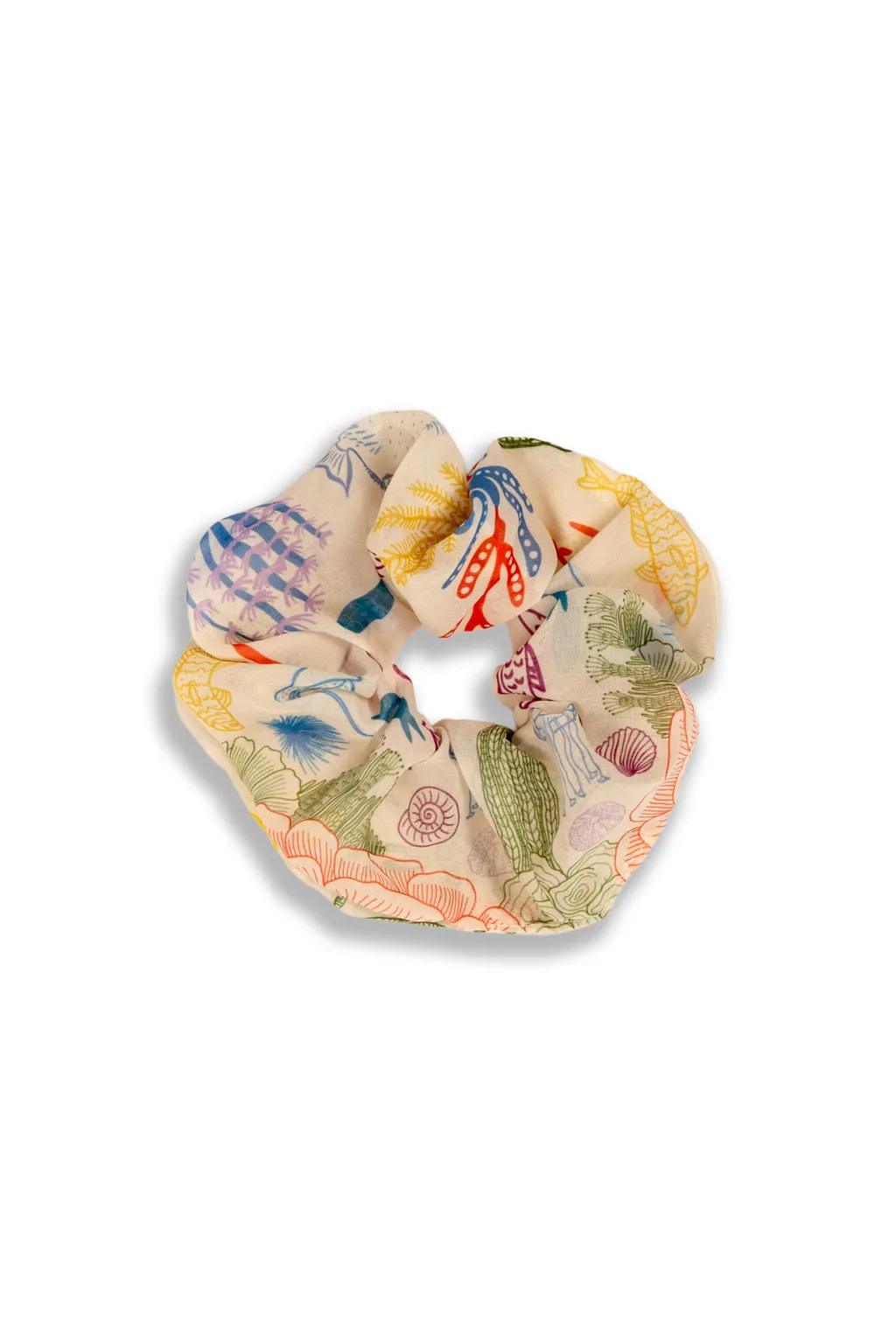 CORAL-VEIL-SCRUNCHIE-scaled Coral Veil Scrunchie - Image 1