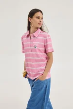 Dolly T-shirt - Pink Stripes - Image 4