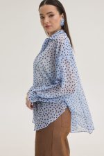 Mini Polka Dot Πουκάμισο- Γαλάζιο - Image 2