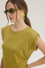 Charlie Φόρεμα - Mustard - Image 3