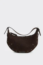 Net Hype Suede Baguette Τσάντα - Καφέ