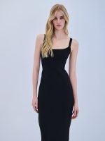 Combos Maxi Φόρεμα Ruffled - Μαύρο - Image 3