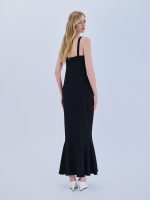 Combos Maxi Φόρεμα Ruffled - Μαύρο - Image 2