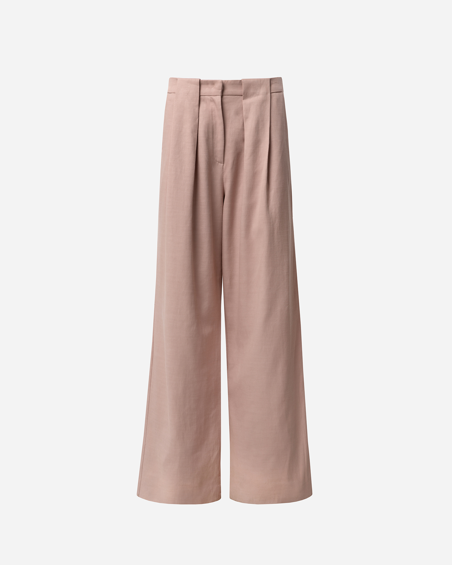 VK GHOST-103-2 Blush Tailored Wide-Leg Pants - Image 1