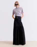 Black Voluminous Maxi Skirt - Image 2