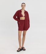 Cleo Shorts - Wine - Image 4