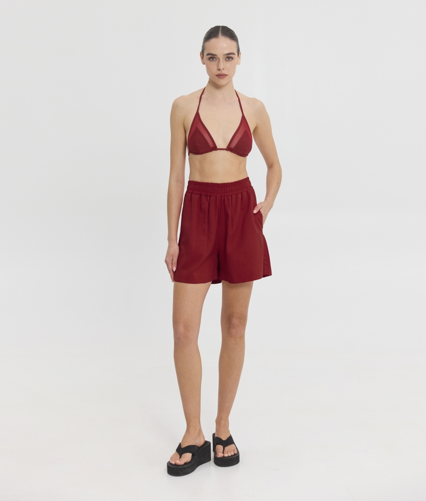 cleo-shorts (2) Cleo Shorts - Wine - Image 1